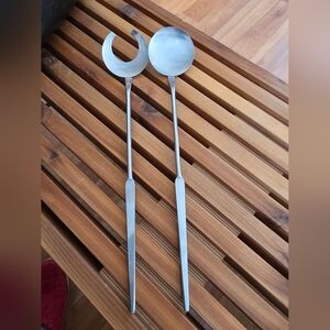 Swedish Stainless Steel/Mid-Century GABIS 2 Pc Salad Utensils